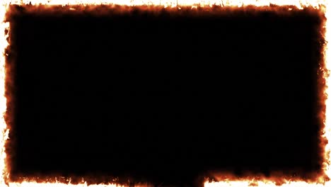 marco de fuego ardiente