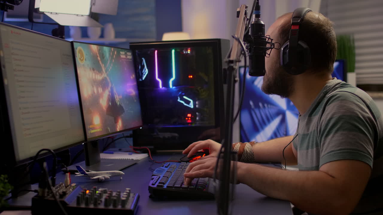 el juego ha terminado para streamer jugando a space shooter.