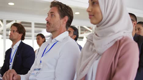 close up of the audience at a business conference