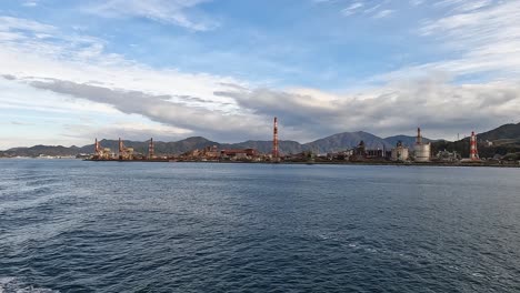 View-onto-a-steel-mill-in-kure-japan-from-the-sea