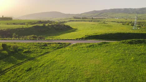 view of the road in the mountains