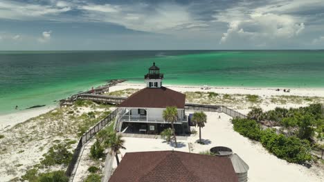 Point-of-interest-aerial-view-of-lighthouse-on-Gasparilla-State-Park-beach