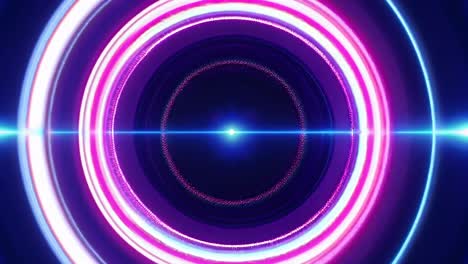 abstract neon circle patterns
