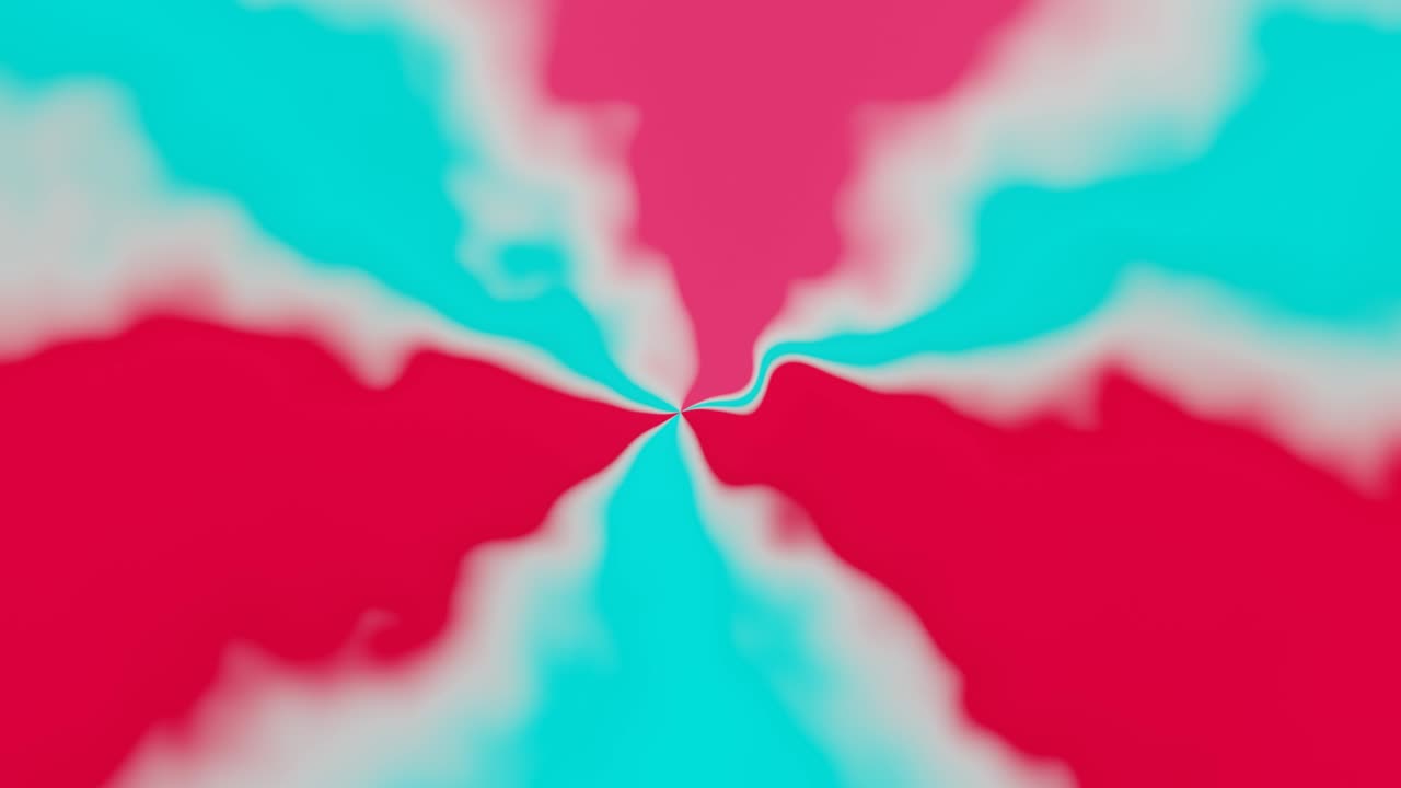 rotación de abstractos chorros multicolores de humo