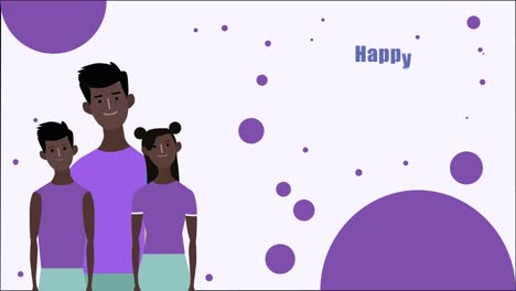 2d animation of greeting card for fathers day