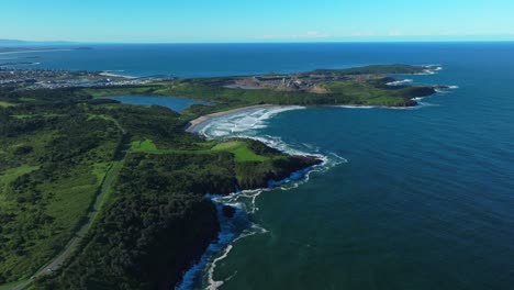 the farm surfing break mystics illawarra state park shell cove shellharbor marina waterfront aerial drone australia nsw sydney aus uni wollongong south coast mining coastal sunny blue sky upwards