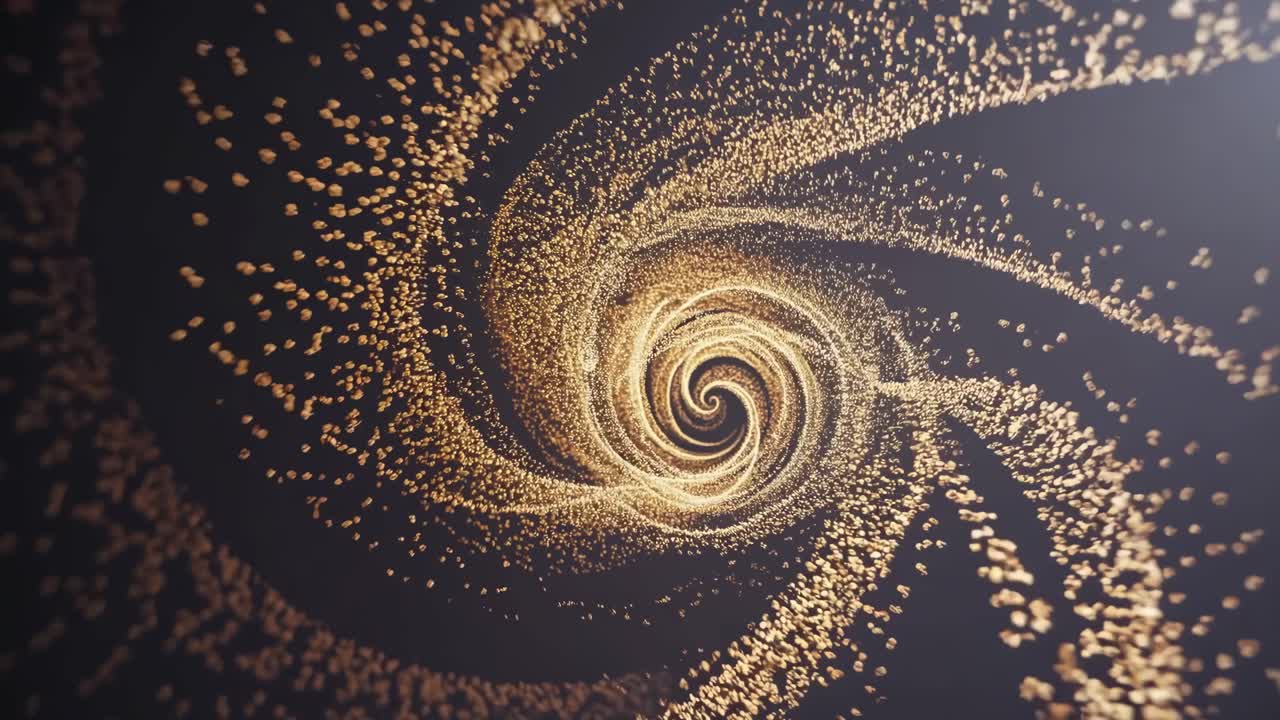 Abstract Golden Spiral Tunnel