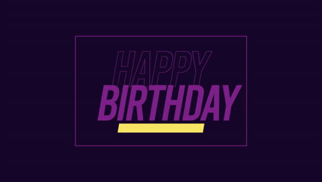 Happy-Birthday-with-purple-frame-on-black-gradient