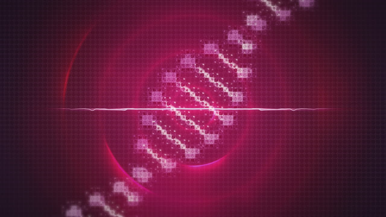 ⁇ 은 원 위에 있는 dna 가닥의 애니메이션