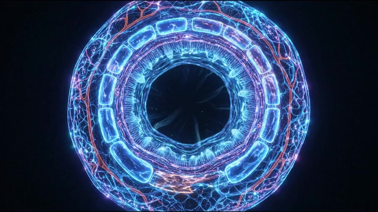 Cybernetic circular core interface biometric eye scanner