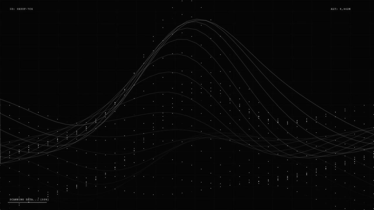 Digital Data Waveform Visualization on Dark Background