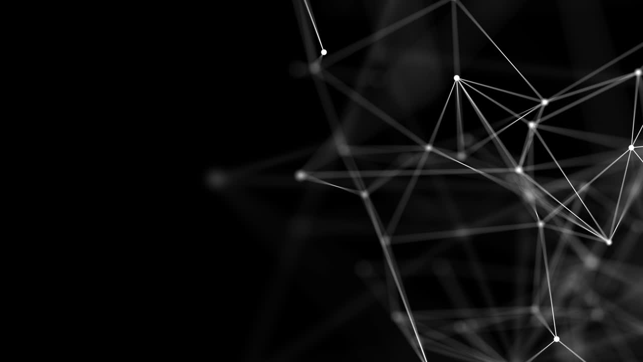 Social media communication digital concept. Network nodes plexus Loop background.