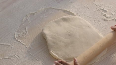 rolling out dough