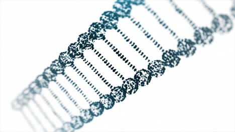 abstracto dna oscuro doble hélice profundidad de rotación de campo