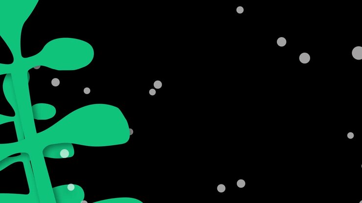 Animation of stay natural on black background