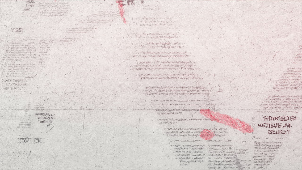 Red Marker Newspaper Scribble
