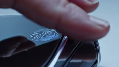 fingerprint scanning on a modern smartphone