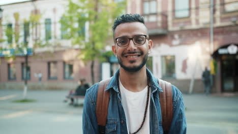 happy man on the street