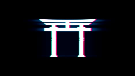 shinto torii symbol animation