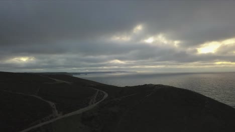 an aerial view of a cornish beach