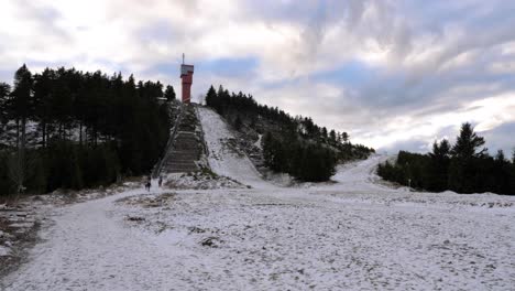 abandoned wurmberg ski jump hill, wurmbergschanze, harz, germany