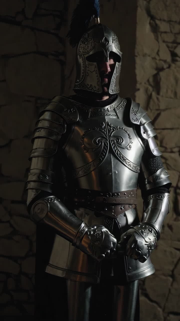 caballero medieval en armadura