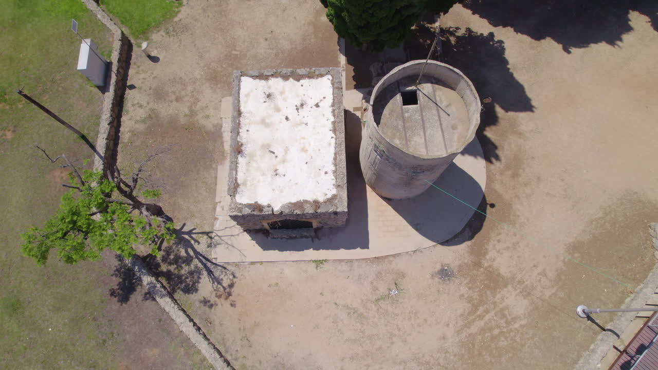 The old pillbox structure in the youth park on Tel Giborim neighborhood, during the British Mandatory, Holon