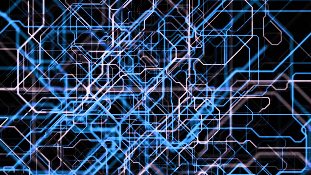 Abstract Digital Circuit Lines Background