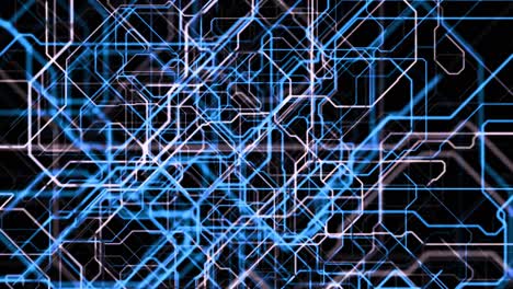 fondo de líneas de circuitos digitales abstractos