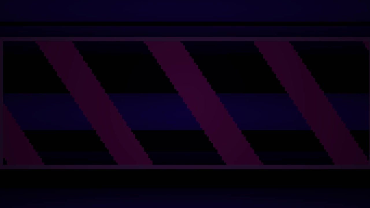 Sfondo animato astratto con strisce diagonali viola e sfumatura scura.
