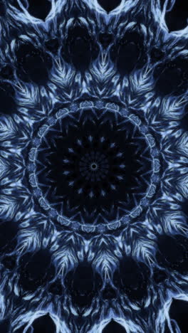 abstract blue mandala pattern