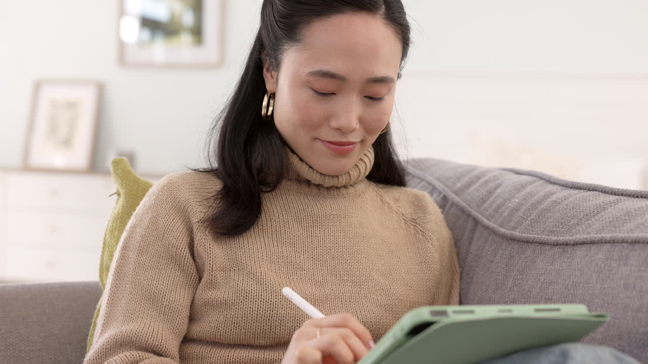 태블릿, 패션 및 드로잉 여성