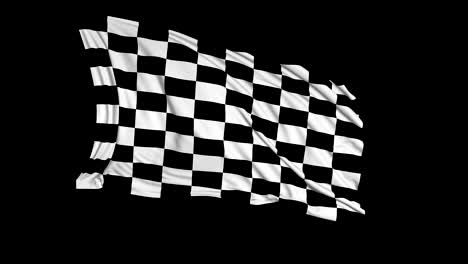 a checkered flag waving in the wind. national 3d racing flag waving