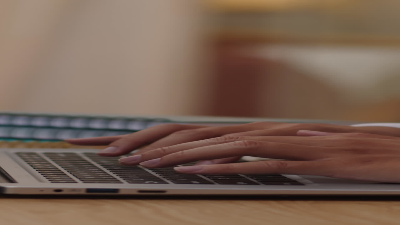 Student Working on Educational Project on Laptop