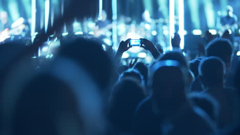 music fans enjoying the concert