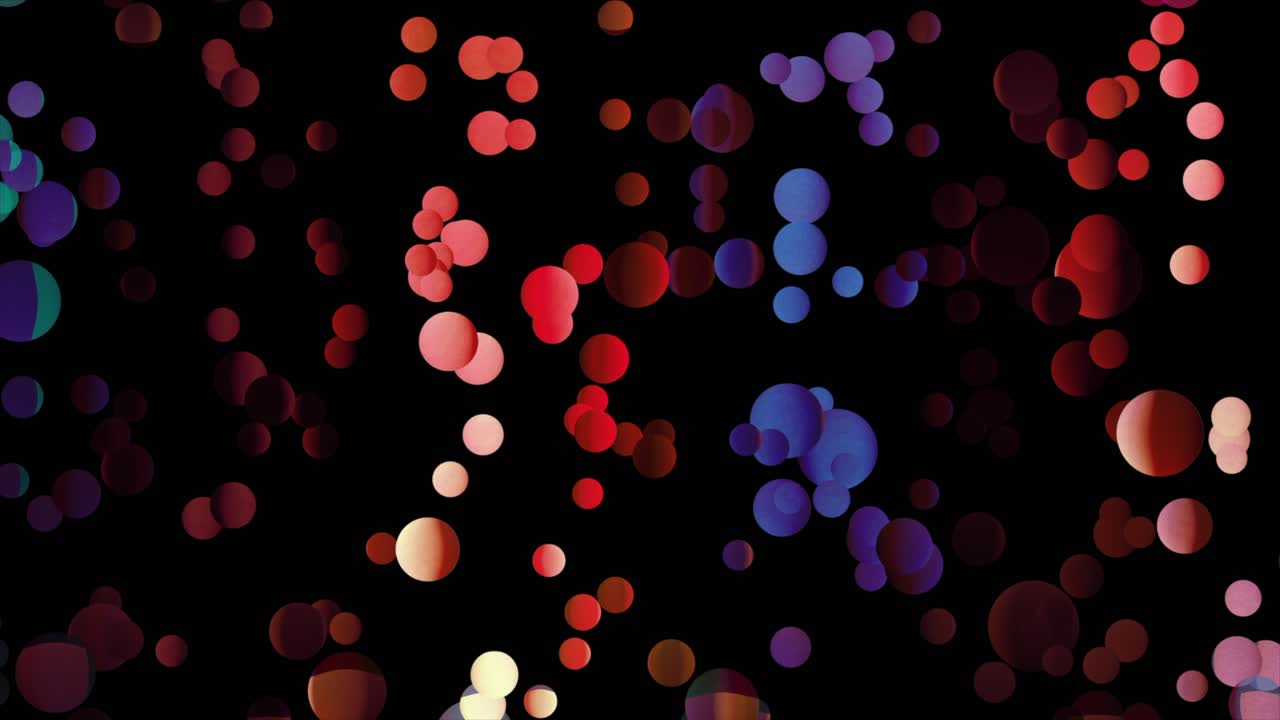 Abstract Circoli colorati su sfondo nero