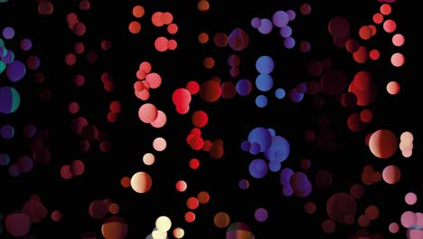 abstract colorful circles on black background