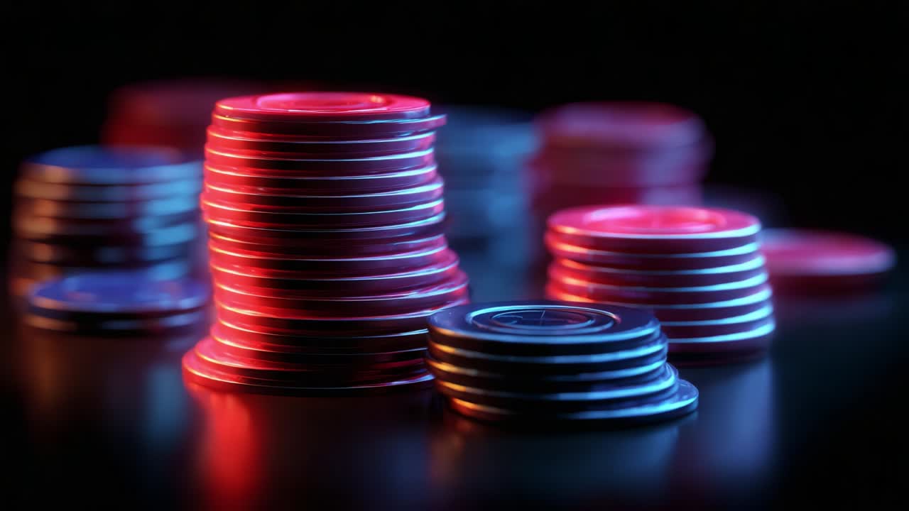 A Stunning Display of Colorful Stacked Discs Illuminated Against a Dark Background, Creating an Aesthetic Visual Experience Highlighting the Depth and Texture of Each Disc Layer in the Composition