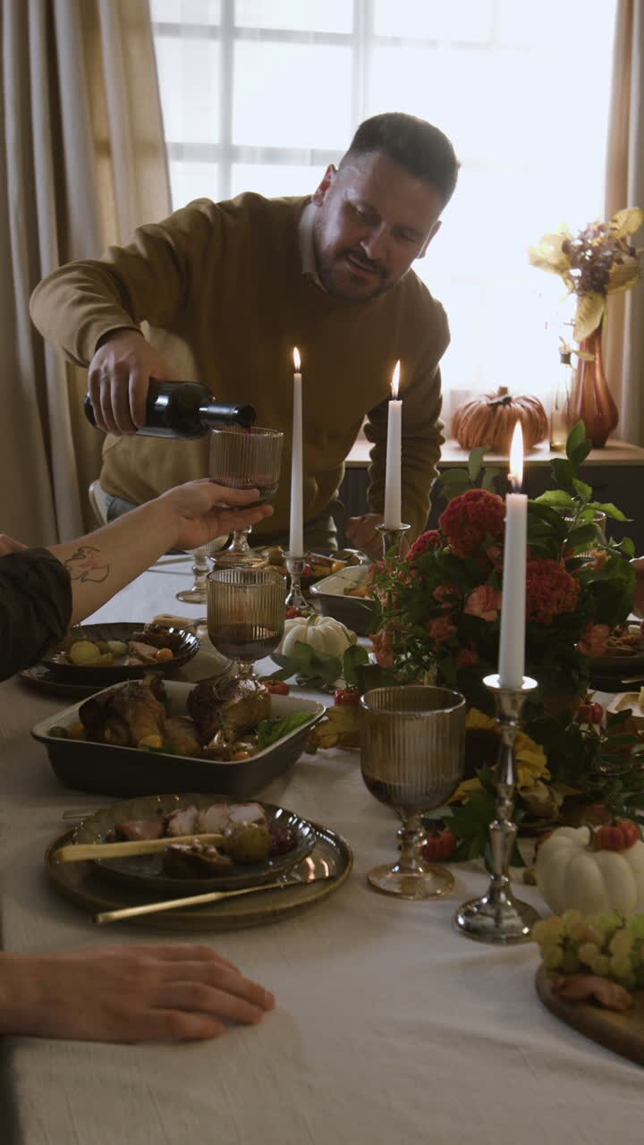 celebración de la cena de acción de gracias