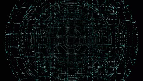 global network of communications and information and data technology - zooming in to see the complex networks interacting