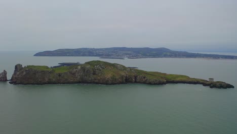 vast vista of ireland's eye island and howth