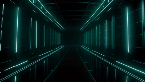 a mysterious journey through the neon-lit tunnel