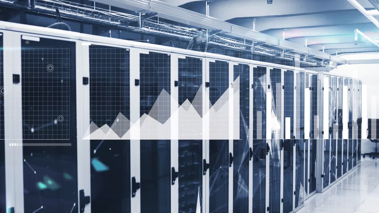 animación de las estadísticas y procesamiento de datos a través de servidores informáticos