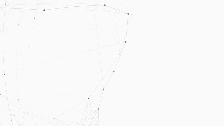 Abstract network or molecular structure connected dots