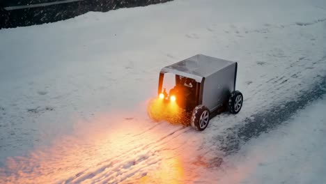 autonomous snow removal vehicle