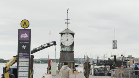 construction work at aker brygge, oslo