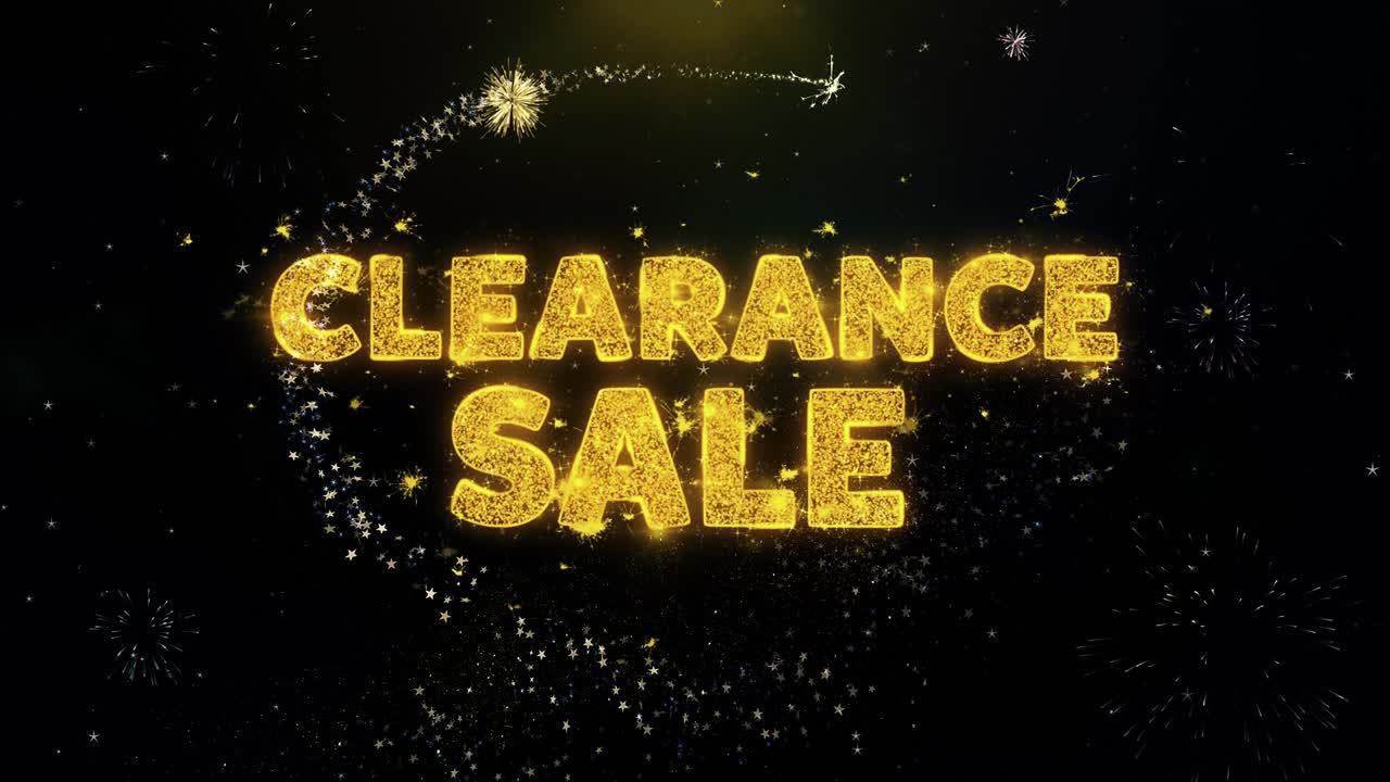 Clearance Sale Fireworks Graphic Design