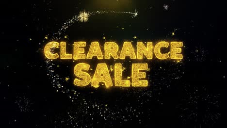clearance sale fireworks graphic design