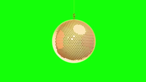 bola de espejo oro clave de croma compuesto