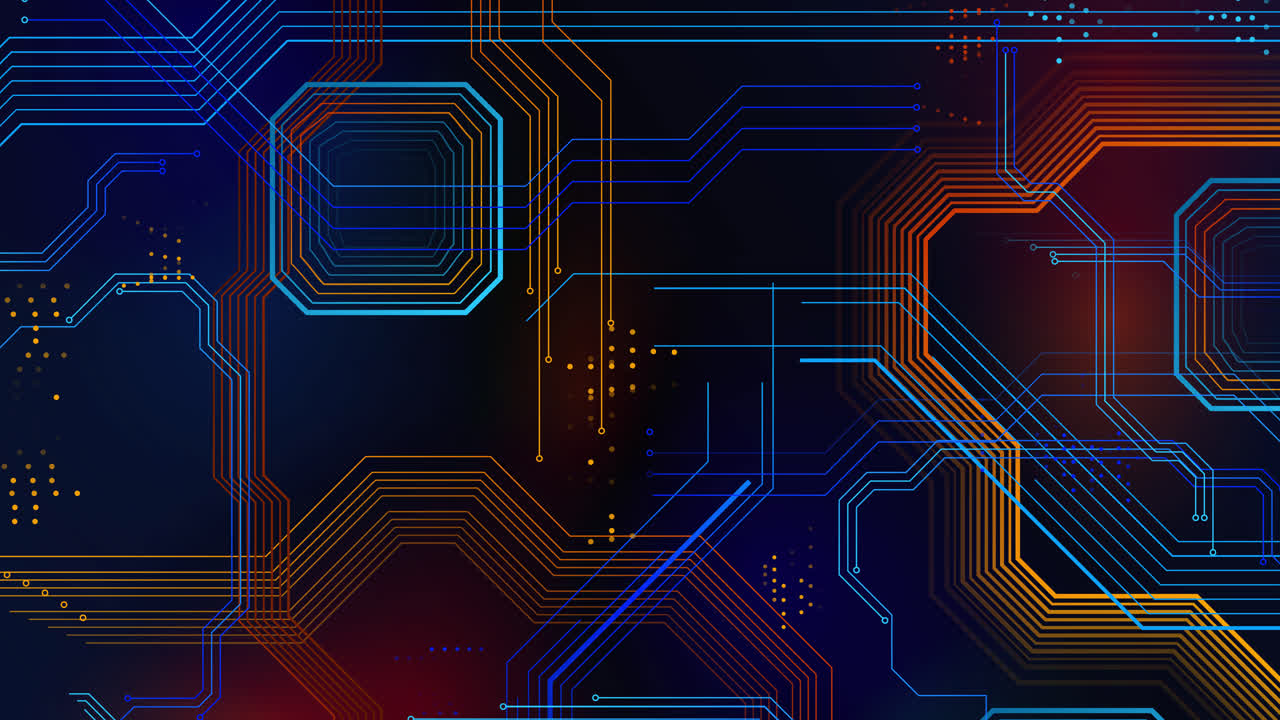 Abstract Digital Circuit Board Background